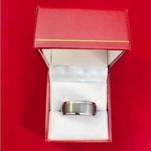 Tungsten Carbide Ring with Polished Step